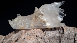 Bergkristal draak met insluitingen