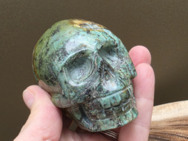 Turkoois human skull