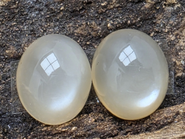 Maansteen cabochons set van 2