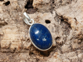 Lapis lazuli hanger in zilver