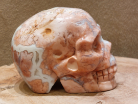Roze chalcedoon human skull