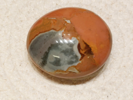 Polychroom jaspis handsteen