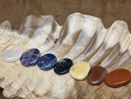 Chakra set platte opleg stenen