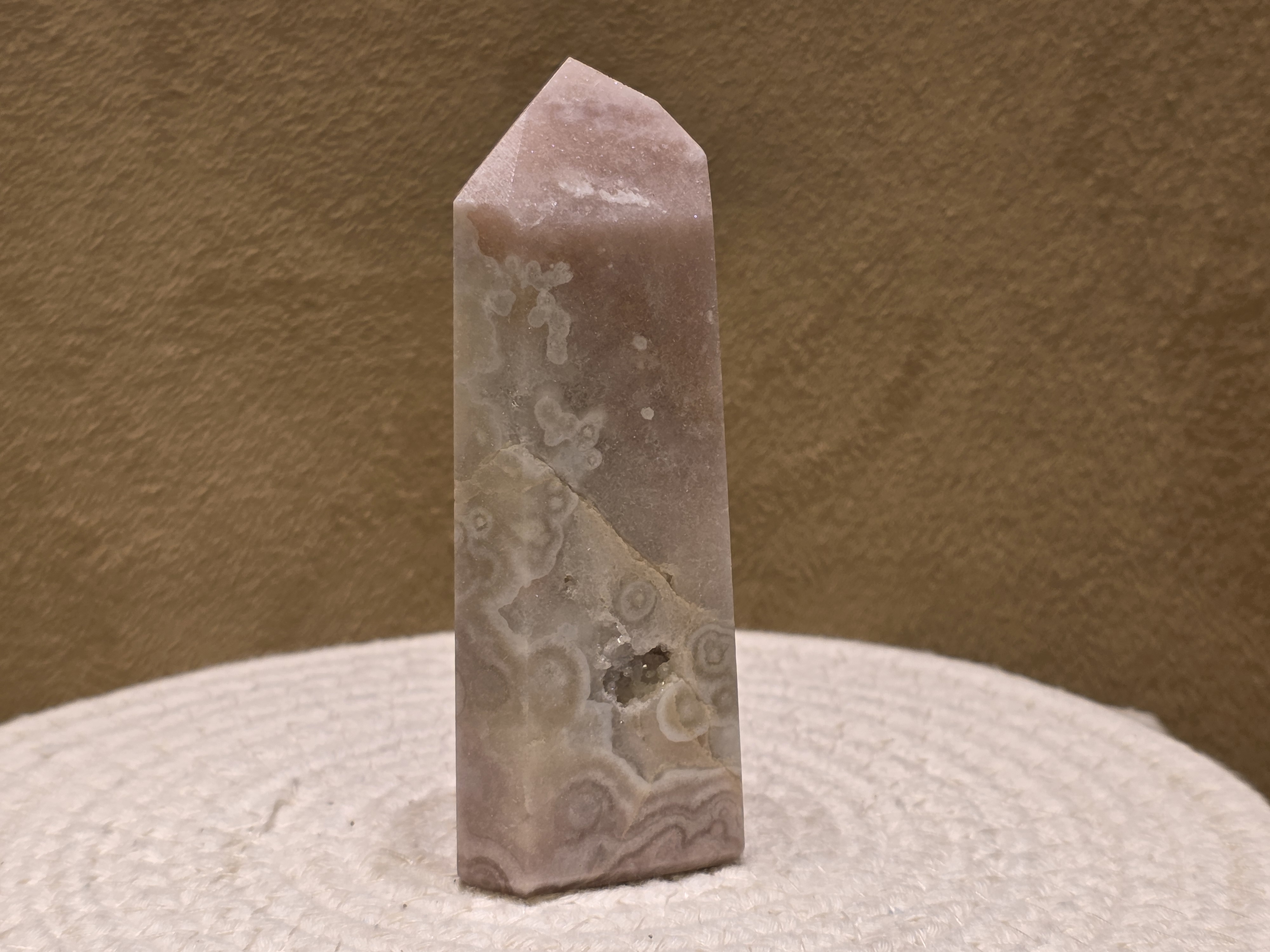 Roze amethist punt