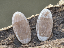 Zonnesteen cabochons set van 2