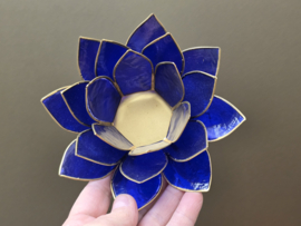 Lotus sfeerlicht violet met goudrand