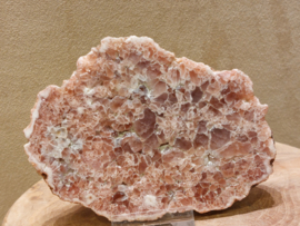 Roze amethist schijf/plak