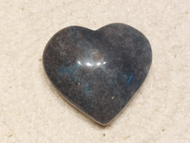 Blauwe paraiba kwarts hart
