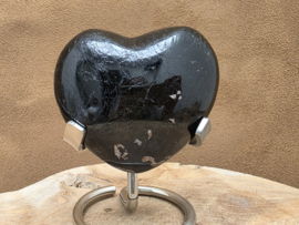 Zwarte toermalijn hart