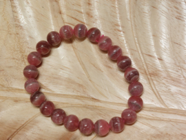 Rhodochrosiet kogel armband 8mm