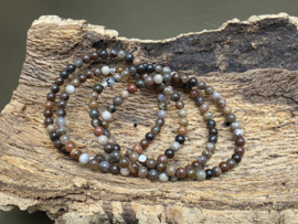 Versteend hout armband 4 mm