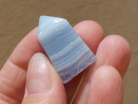 Chalcedoon of blue lace agaat punt