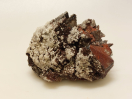 Snow calciet/calciet met aragoniet cluster uit Mexico