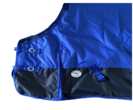 Fleece gevoerde outdoordeken maat 185 cm.