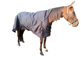 Fleece gevoerde outdoordeken high neck maat 205 cm.