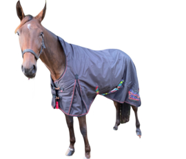 Fleece gevoerde outdoordeken high neck maat 205 cm.