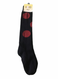 Nieuwe blauw/rode lange sokken. Van HKM. Maat 29-31.