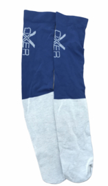 Marineblauw/ grijze sokken maat 40-46. Set van 3 paar.