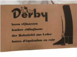 Derby, zwarte rijlaarzen Élégance. Maat 37.