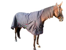 Fleece gevoerde outdoordeken high neck maat 205 cm.