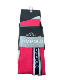 HV Polo sokken maat 35-38 neon fuchsia.