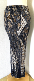 Batik uit Java. Authentieke rok plissé. Maat 38 t/m 42.