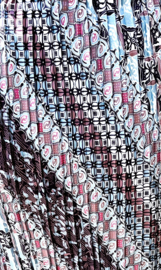 Batik uit Java. Authentieke rok plissé. Maat 38 t/m 42.