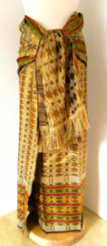 Kain Songket. Gouddraad sarong. Complete set met selendang