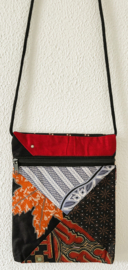 Prachtig batik patchwork schoudertasje.