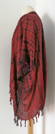 Sarong vest tie dye. 100% rayon, met sarong knoop. One Size.