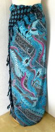 Sarong 'Fantasy'. turquoise.