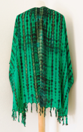 Sarong vest tie dye. 100% rayon, met sarong knoop.