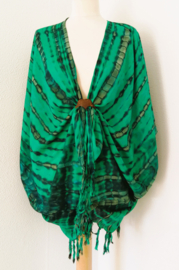 Sarong vest tie dye. 100% rayon, met sarong knoop.