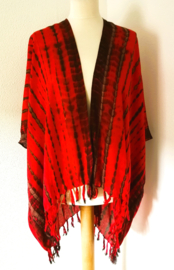 Sarong vest tie dye. 100% rayon, met sarong knoop. One Size.