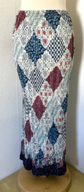 Batik uit Java. Authentieke rok plissé. Maatbereik 38/40.