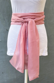 Kebaya sjerp (selendang) zalmroze 2.40 x 28 cm.