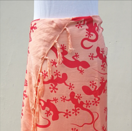 Sarong Gekko. Symbool van geluk. 