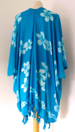 Sarong vest Frangipani. 100% rayon, met sarong knoop. One Size.