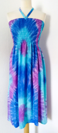 Tie dye jurkje 'Pastel dream'.  One size voor maat 36 t/m 42.