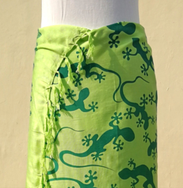 Sarong Gekko. Symbool van geluk. 