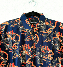 Authentieke Balinese batik blouse/overhemd. Maat 58 en 60.
