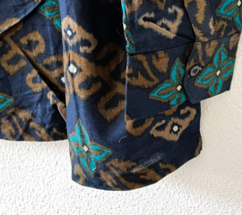 Authentieke Balinese batik blouse/overhemd. Maat 66.