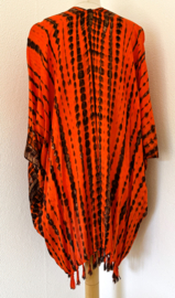 Sarong vest tie dye. 100% rayon, met sarong knoop. One Size.