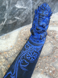 Ganesha wierook houder. Schitterend polystone handwerk. 29 cm.
