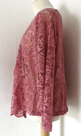Traditionele Balinese kanten kebaya oud roze. Maat 44, 52, 54 en 54/56 en 56.