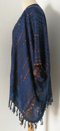 Sarong vest tie dye. 100% rayon, met sarong knoop. One Size.