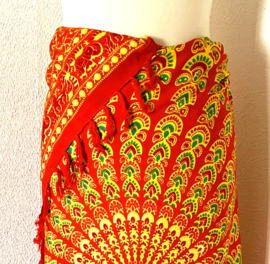 Sarongs motief pauw.