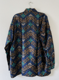 Authentieke Balinese batik blouse/overhemd. Maat 66.