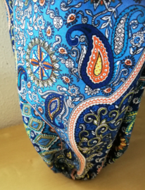 Broek Paisley dream blauw. Maat 44/48.