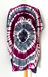 Kleurrijk big shirt tie dye Bali. Maat 36 t/m 46.